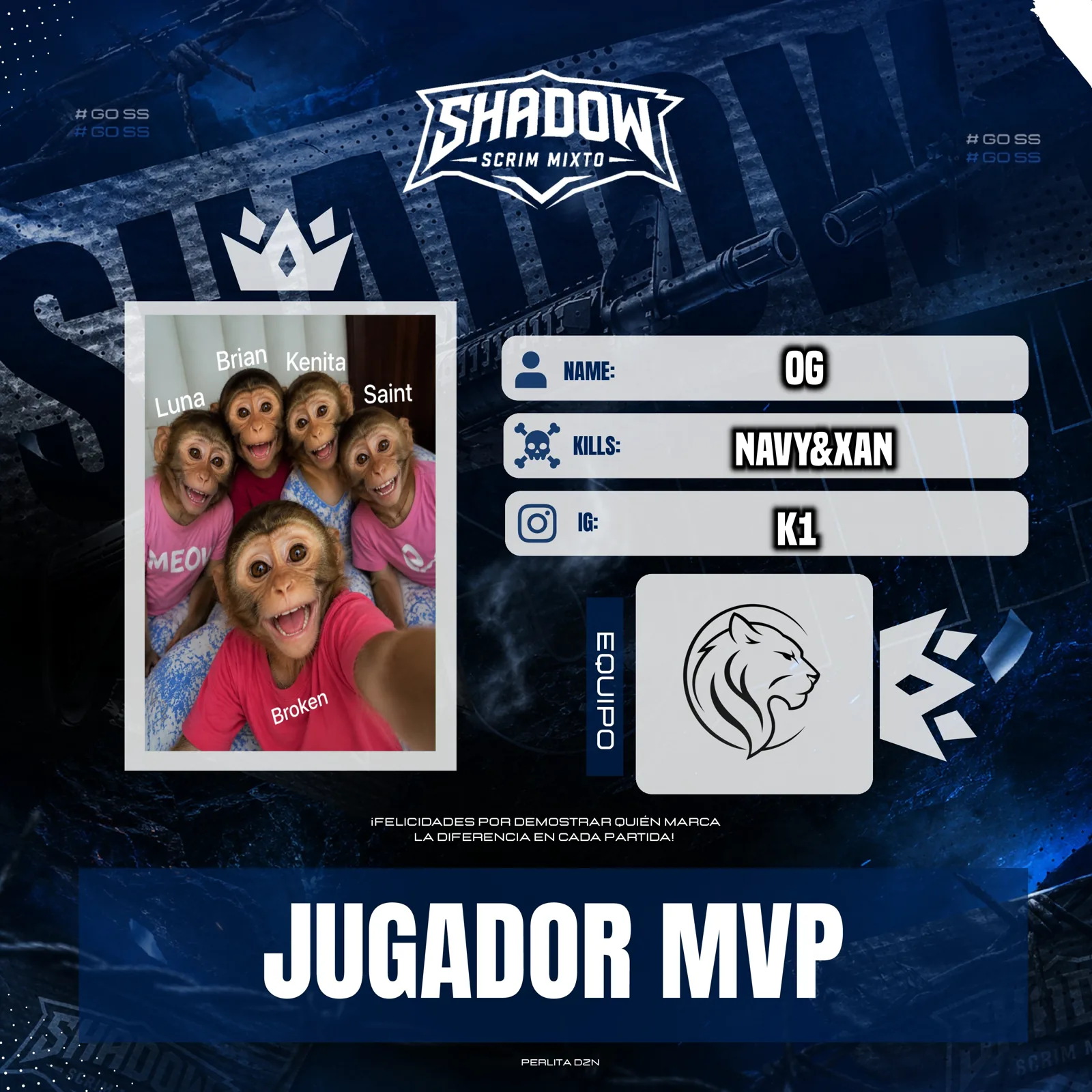 Jugador MVP del Torneo Shadow, 19 de septiembre de 2026